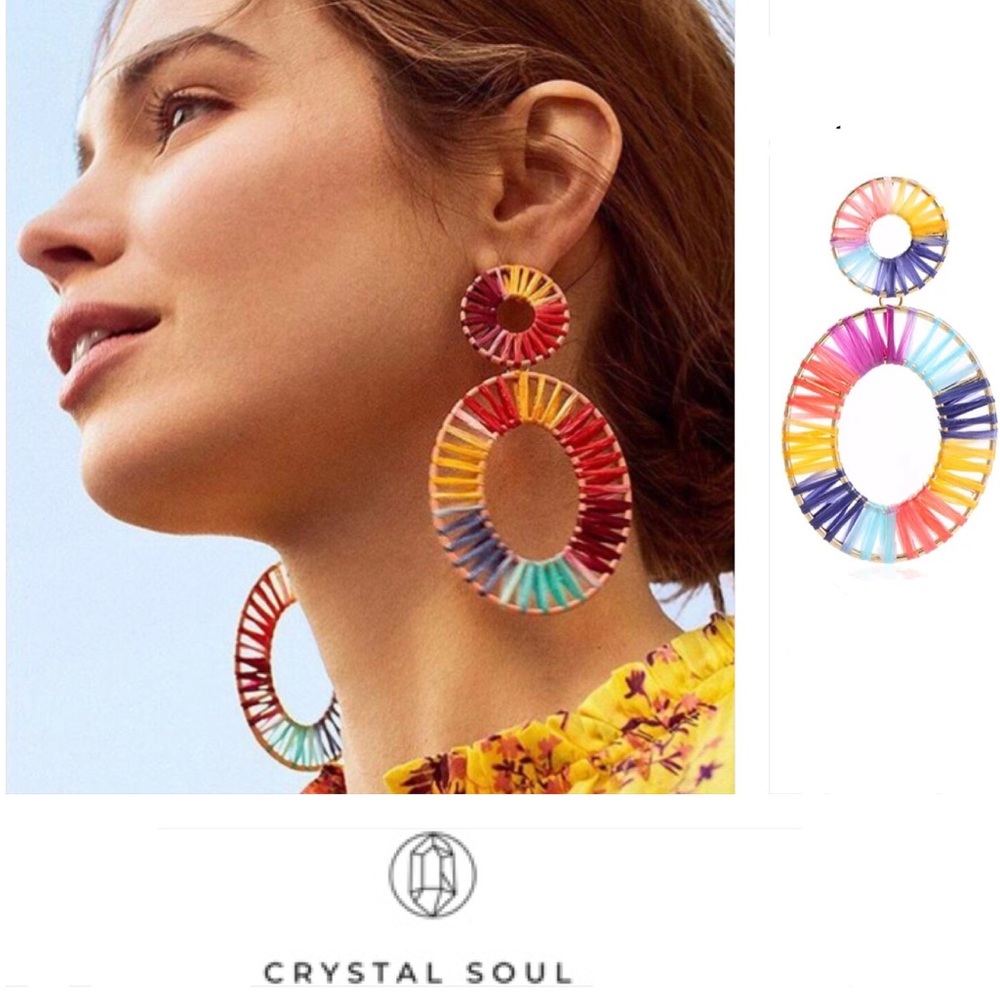 🎉Bohemian Woven Statement Earrings
